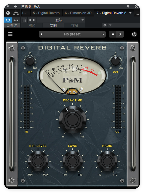 Digital Reverb_混响-UI封装