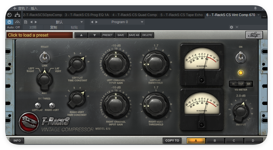 T-RackS CS Vint Comp 670_电子管压缩-UI封装