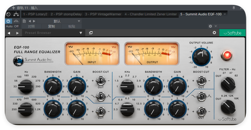 Summit Audio EQF-100_均衡器-UI封装