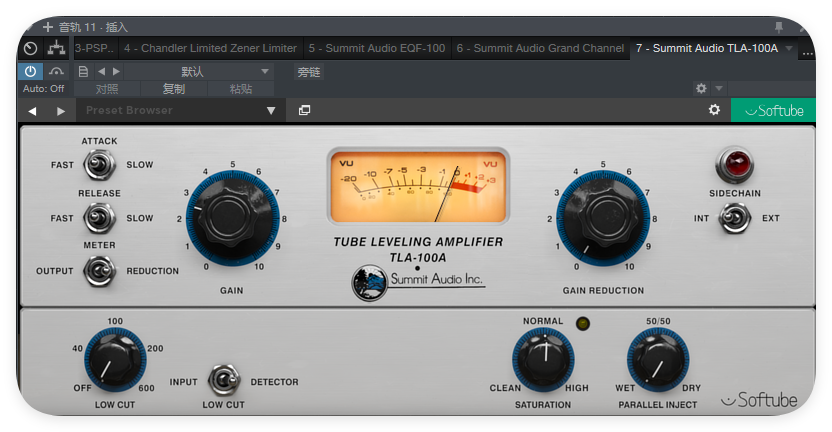 Summit Audio TLA-100A_电子管压缩器-UI封装