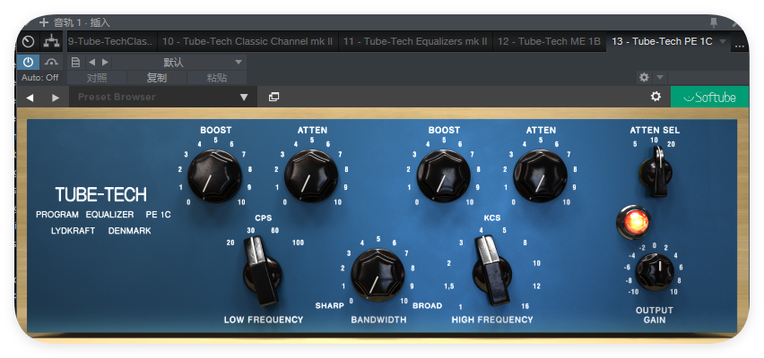 Tube-Tech PE 1C_均衡器-UI封装