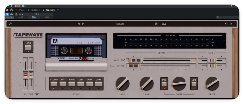 Tapewave_磁带机-UI封装