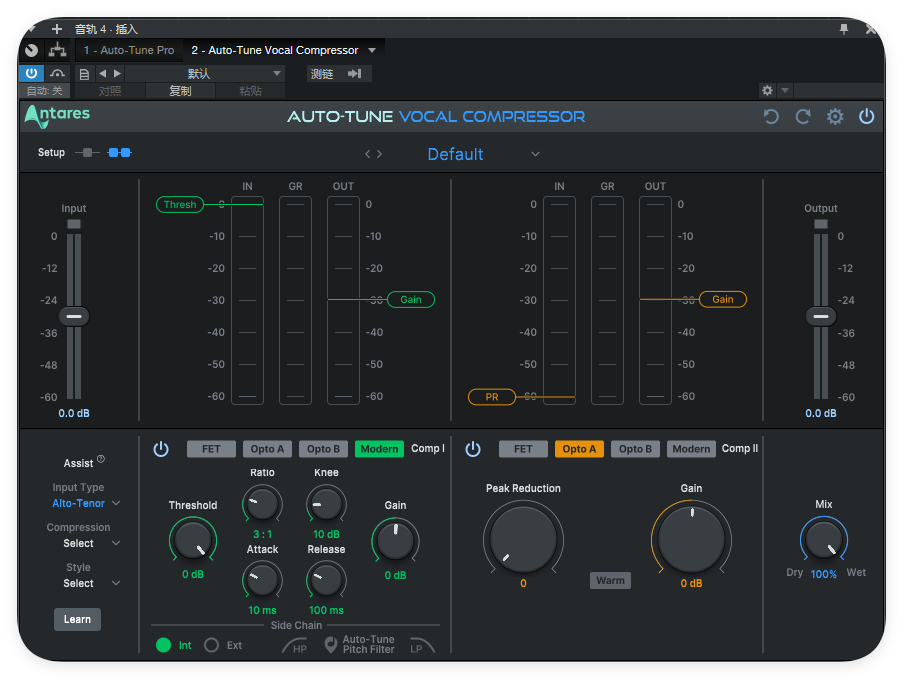 Auto-Tune Vocal Compressor——压缩器-UI封装