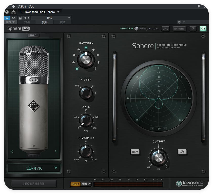 Townsend Labs Sphere_麦克风模拟插件-UI封装