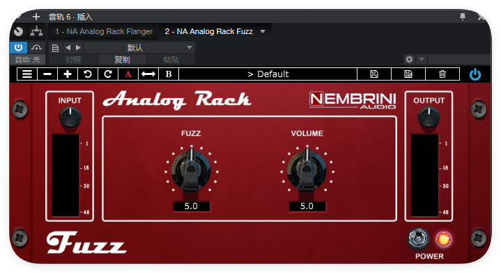 NA Analog Rack Fuzz_失真-UI封装