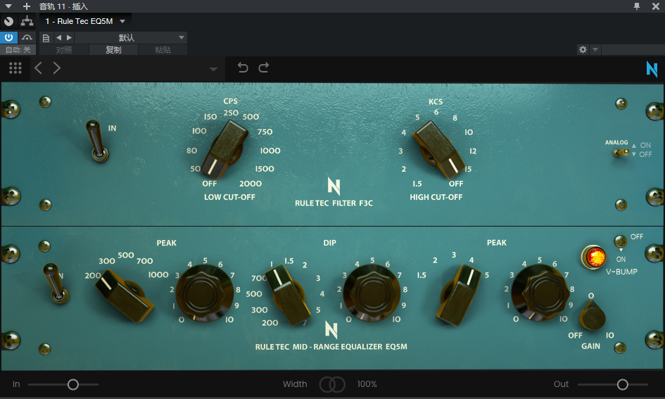 NoiseAsh_Rule Tec EQ5M_均衡器-UI封装