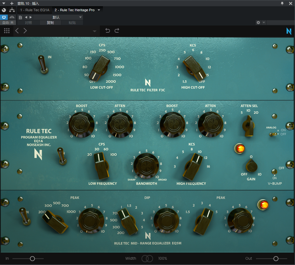 NoiseAsh_Rule Tec Heritage Pro_均衡器-UI封装