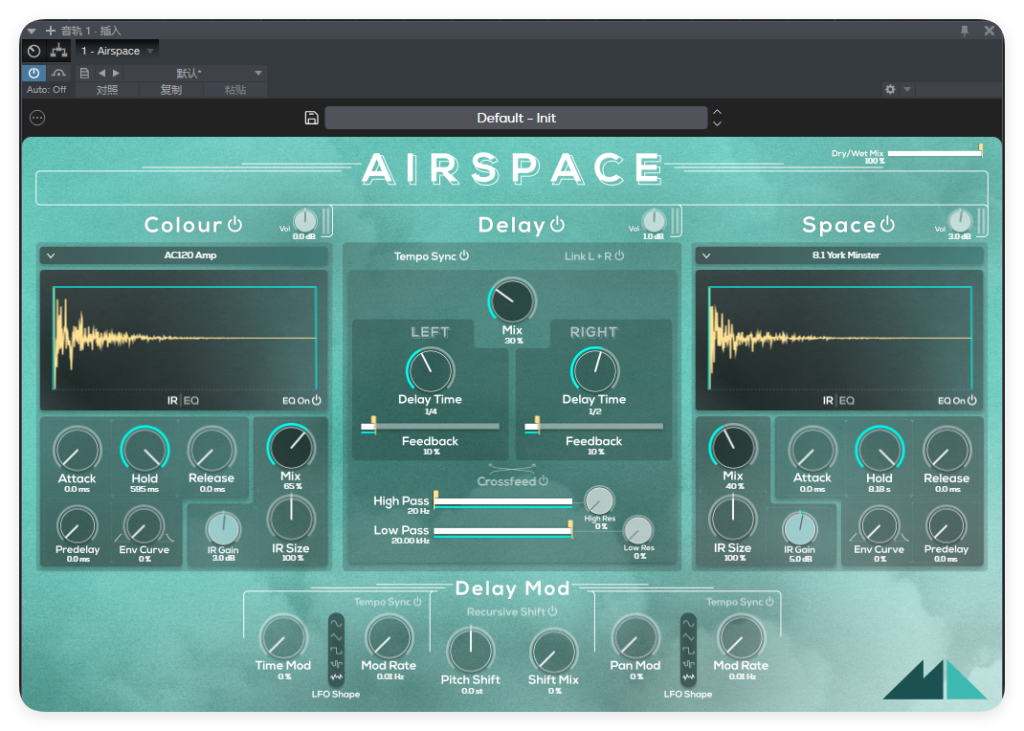Airspace_混响/延迟-UI封装