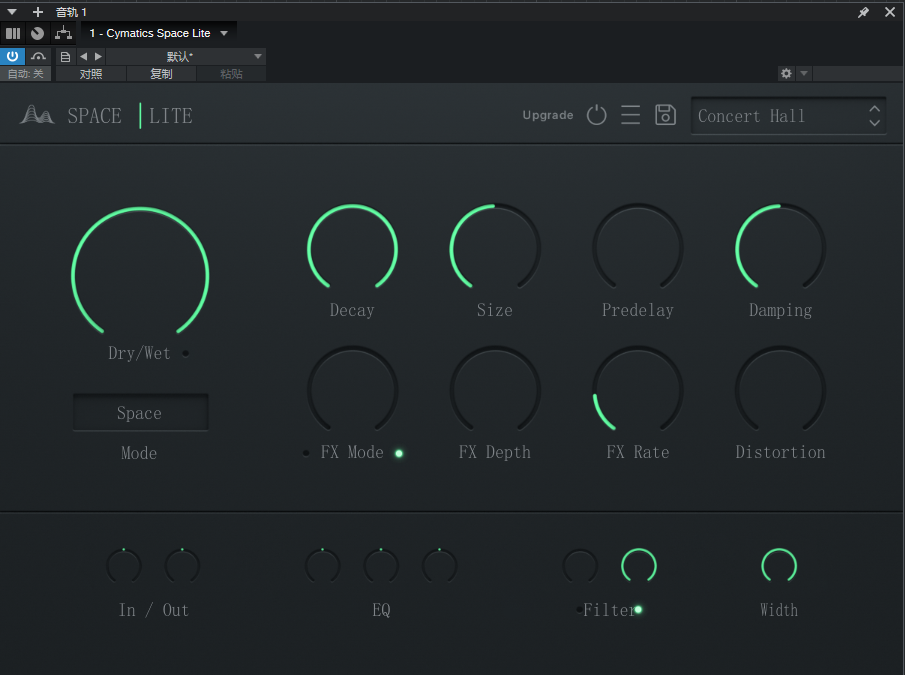 Cymatics Space Lite_混响-UI封装