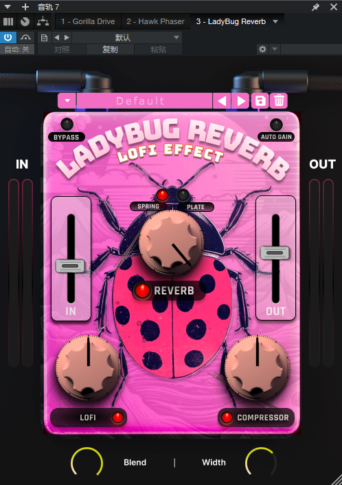 Safari Pedals_LadyBug Reverb_混响-UI封装